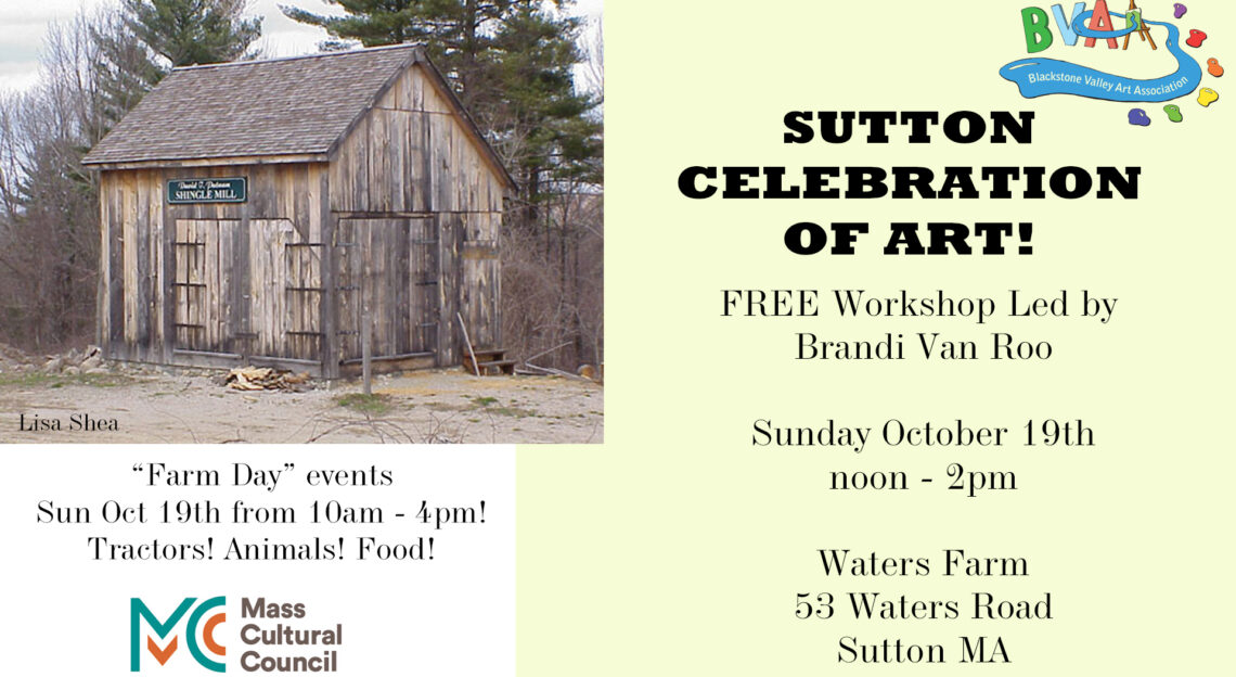 Art Workshop with Brandi Van Roo at Waters Farm Sutton – Blackstone ...