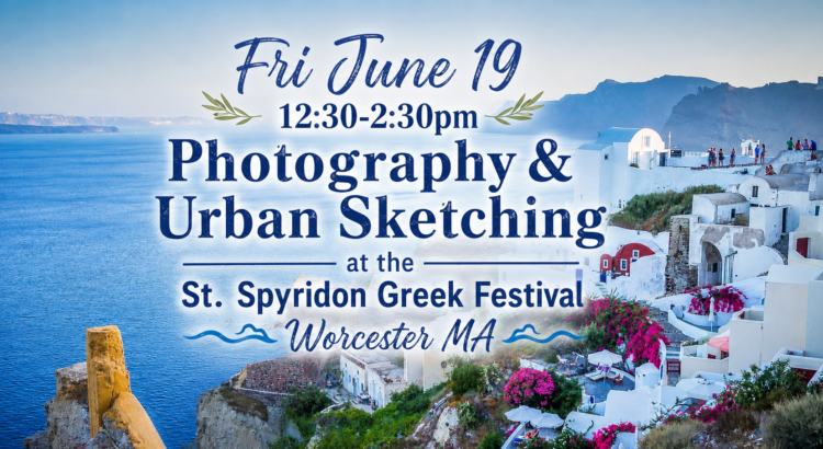 Photography and Urban Sketching St. Spyridon Greek Festival