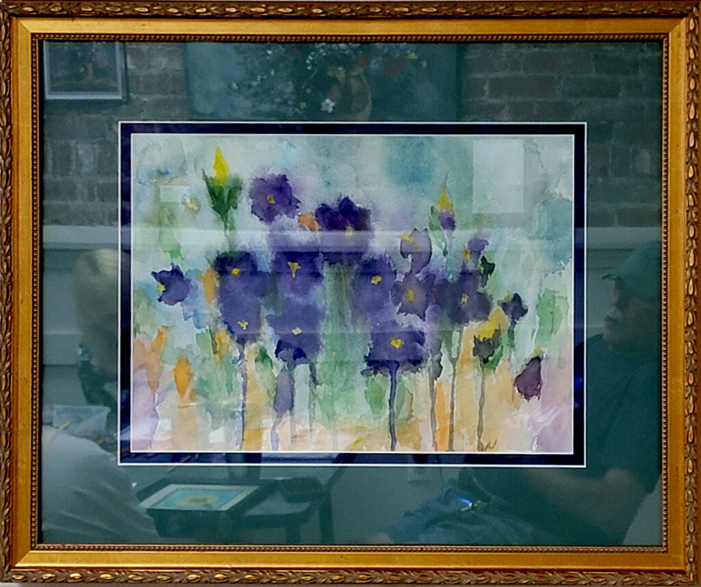 “#1 RAINY DAY VIOLETS”
ANN WAGSTAFF
WATERCOLOR
NFS