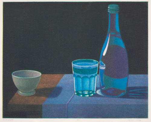 Blue Bottle Spring Water by Joop Vegter