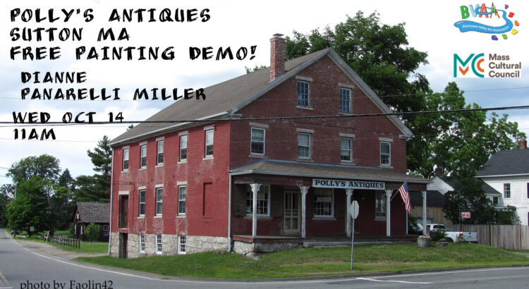 Sutton MA Polly's Antiques painted by Dianne Panarelli Miller